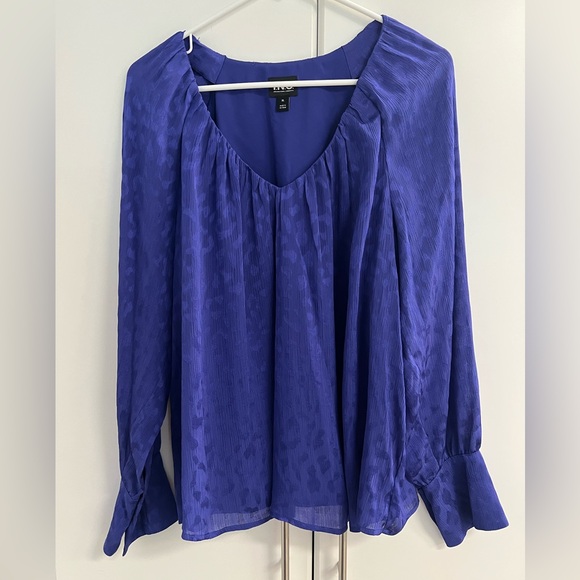 INC International Concepts Tops - INC International Concepts Women's Deep Iris Blouse Sz XL